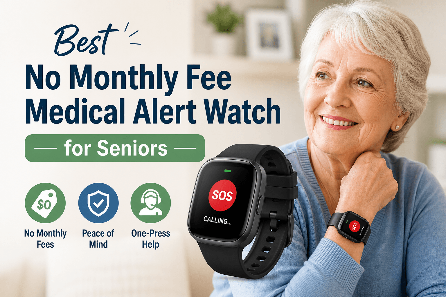 Best No Monthly Fee Medical Alert Watch for Seniors