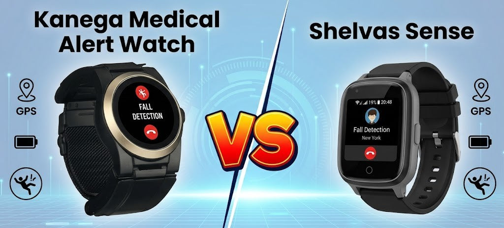 Kanega Medical Alert Watch vs Shelvas Sense