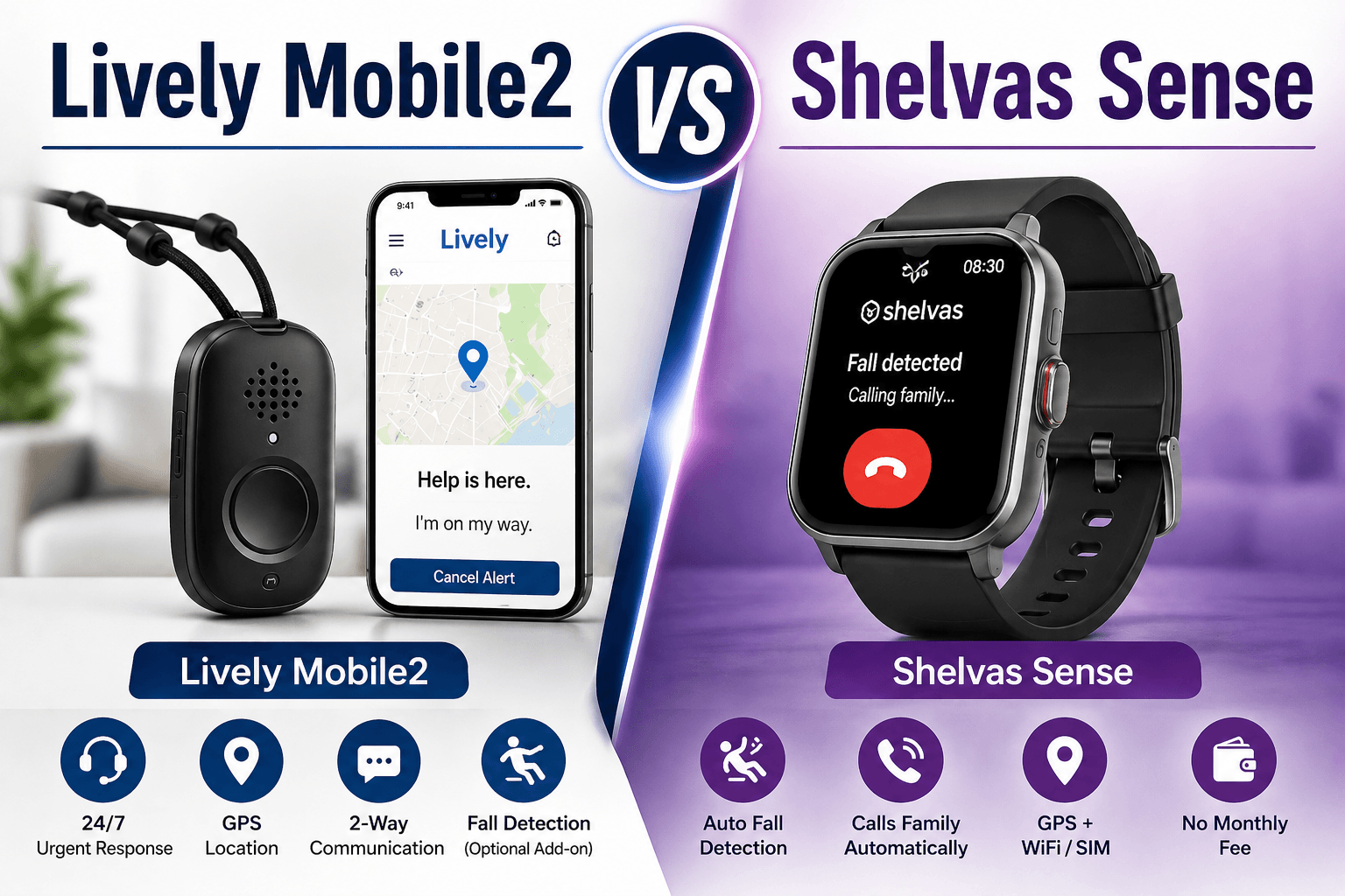 Lively Mobile2 vs Shelvas Sense