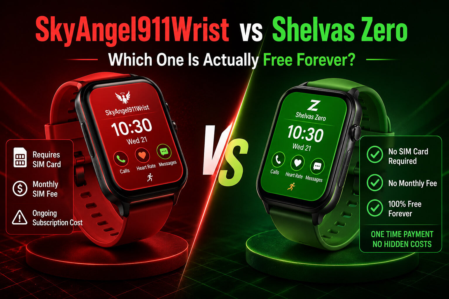 SkyAngel911Wrist vs Shelvas Zero
