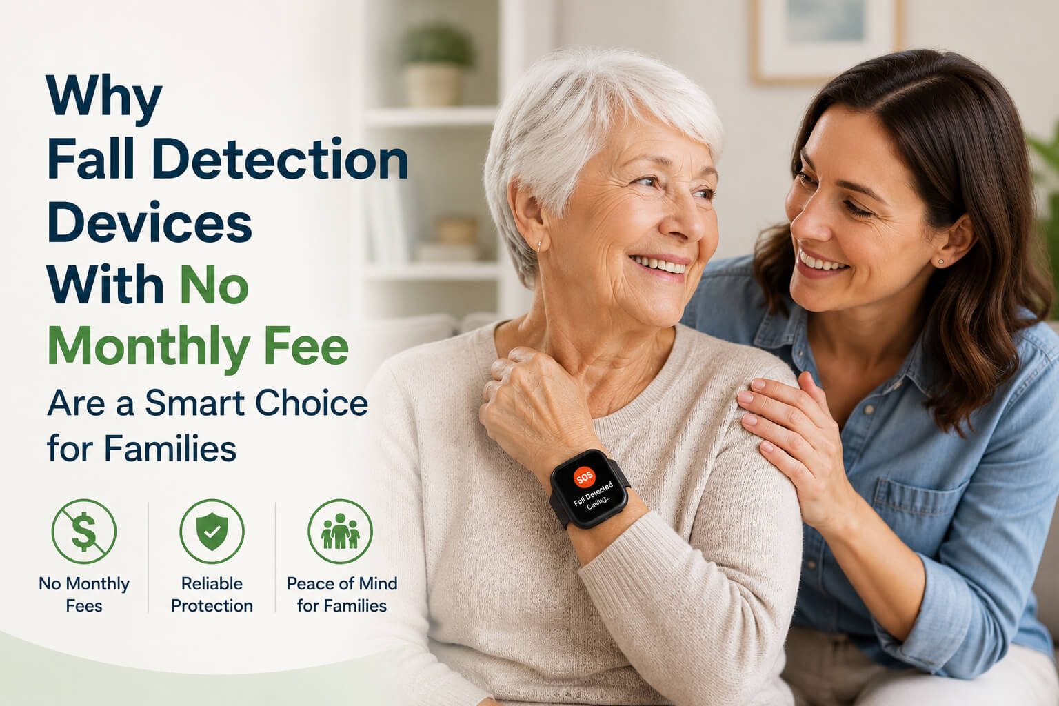 Why Fall Detection Devices With No Monthly Fee Are a Smart Choice for Families