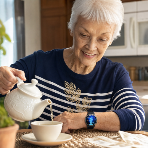 Shelvas Halo - Fall Detection Watch with Zero Monthly Fee and No Sim Card