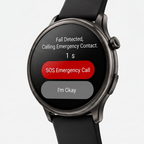 Shelvas Halo - Fall Detection Watch with Zero Monthly Fee and No Sim Card