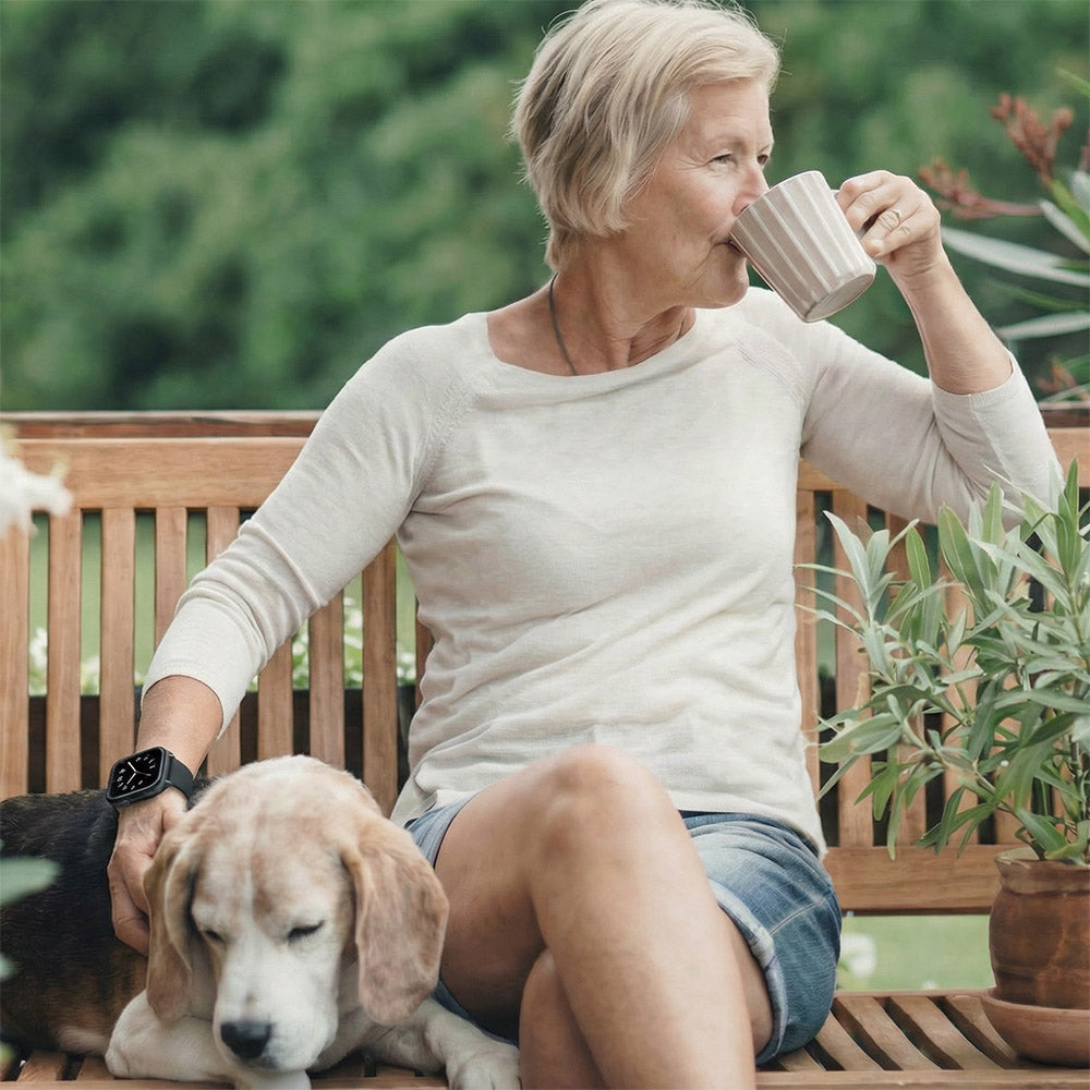 AI-Powered Fall Detection Watch for Elderly with Auto-Calls to Family, Live GPS & No Monthly Fee