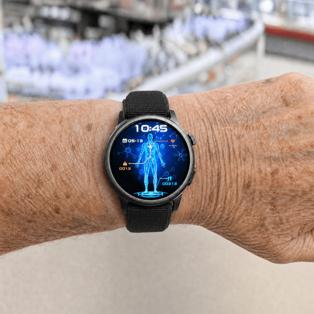 Shelvas Halo - Fall Detection Watch with Zero Monthly Fee and No Sim Card